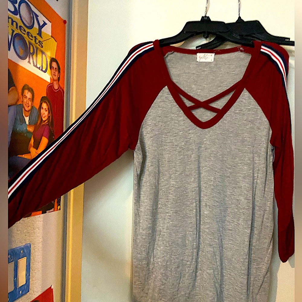 Cute long sleeve baseball tee